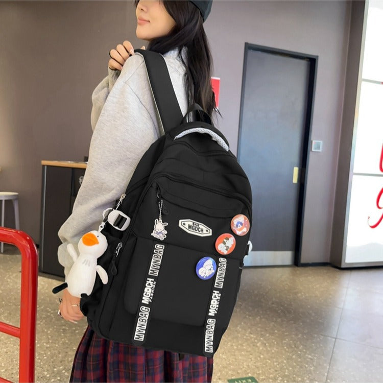 Female Good-looking Large Capacity Spine Protection Middle School Students' Schoolbags