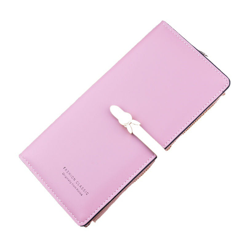 Women's Long Zipper Hasp Fashion Thin Soft Ladies Wallets