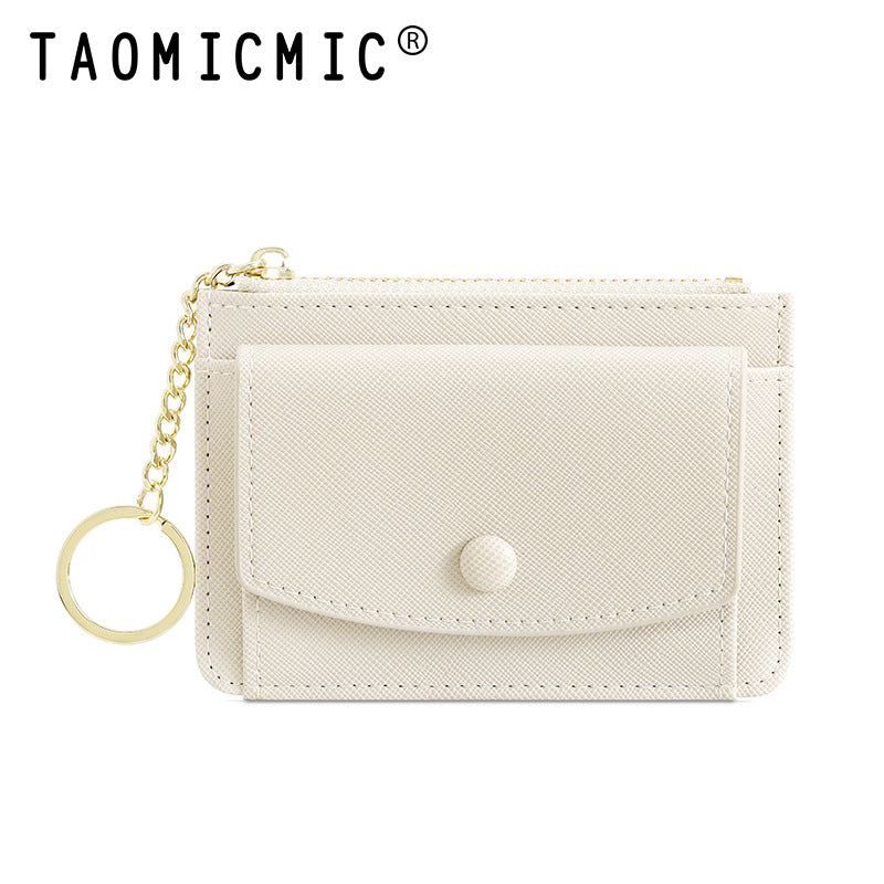 Porte-monnaie Simple et petit Style classique avancé pour femmes, mignon