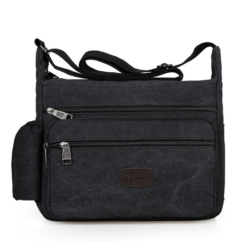 Men's Cool Canvas Korean Business Small Men's Shoulder Bags