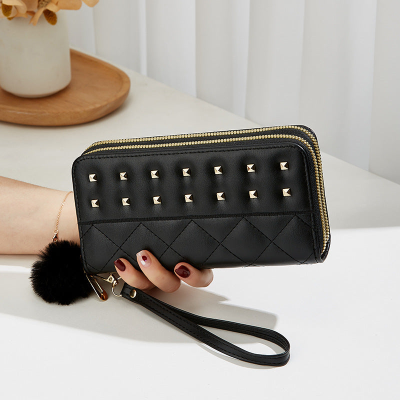 Pochette à fermeture éclair pour femmes, sacs de téléphone simples et de grande capacité