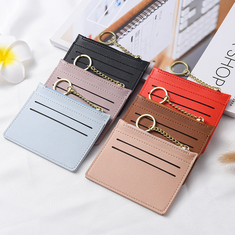 Women's With Simple Zipper Bank Change Coin Purses