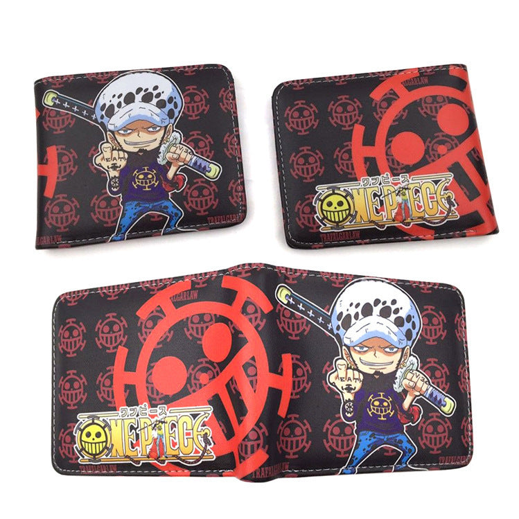 Piece Anime Peripheral Short Trendy Unique Ladies Wallets