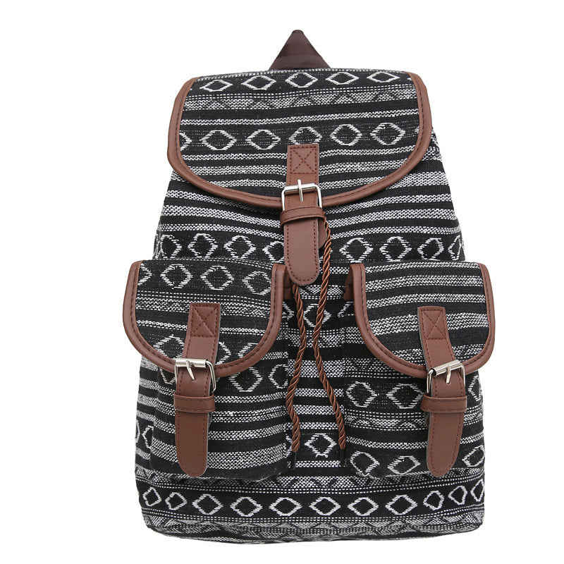 Women's Ethnic Style Fashion Exercise Large Capacity Backpacks