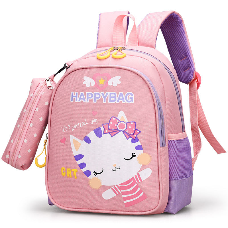 Boys Intermediate Classes Pencil Pendant Cute Backpacks