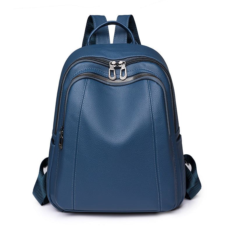 Women's Spring Solid Color Fashion Simple Large Backpacks