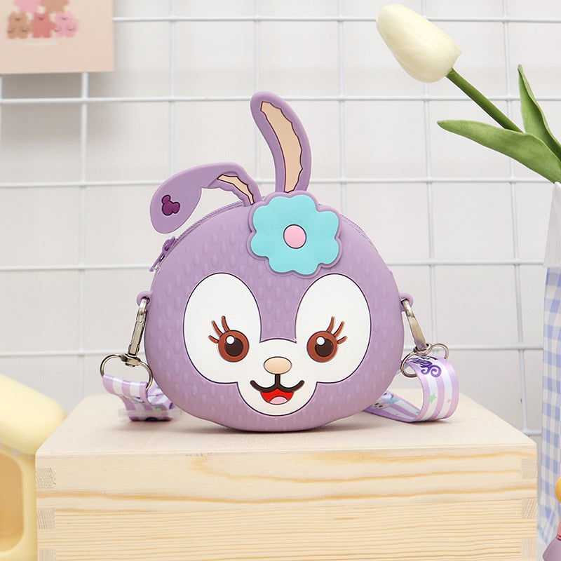 Children's Beautiful Silicone Small Cute Cartoon Children's Shoulder Bags