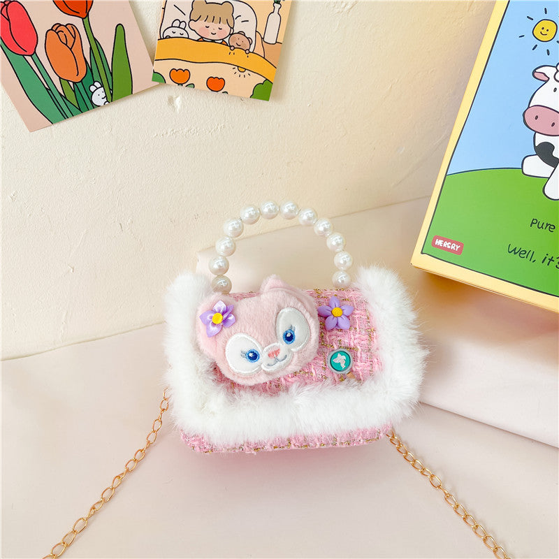 Children's Female Pearl Hand Cartoon Classic Style Children's Coin Purse