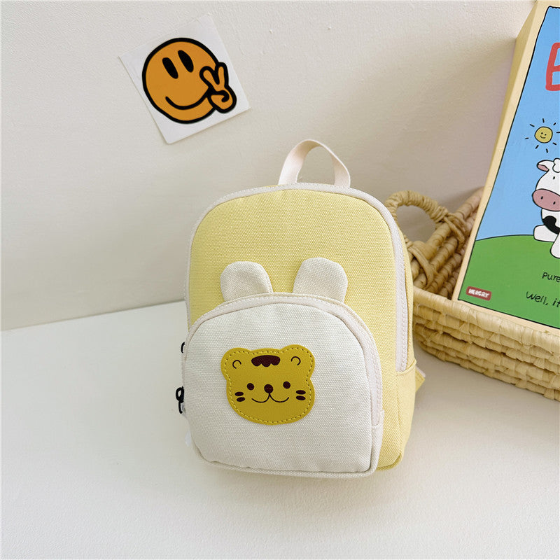 Children's Canvas Korean Style Cute Small Boys Backpacks