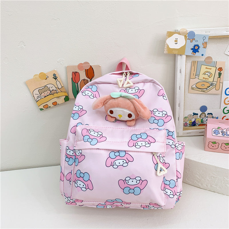 Children's Creative Cartoon Printed Canvas Cute Children's Backpacks