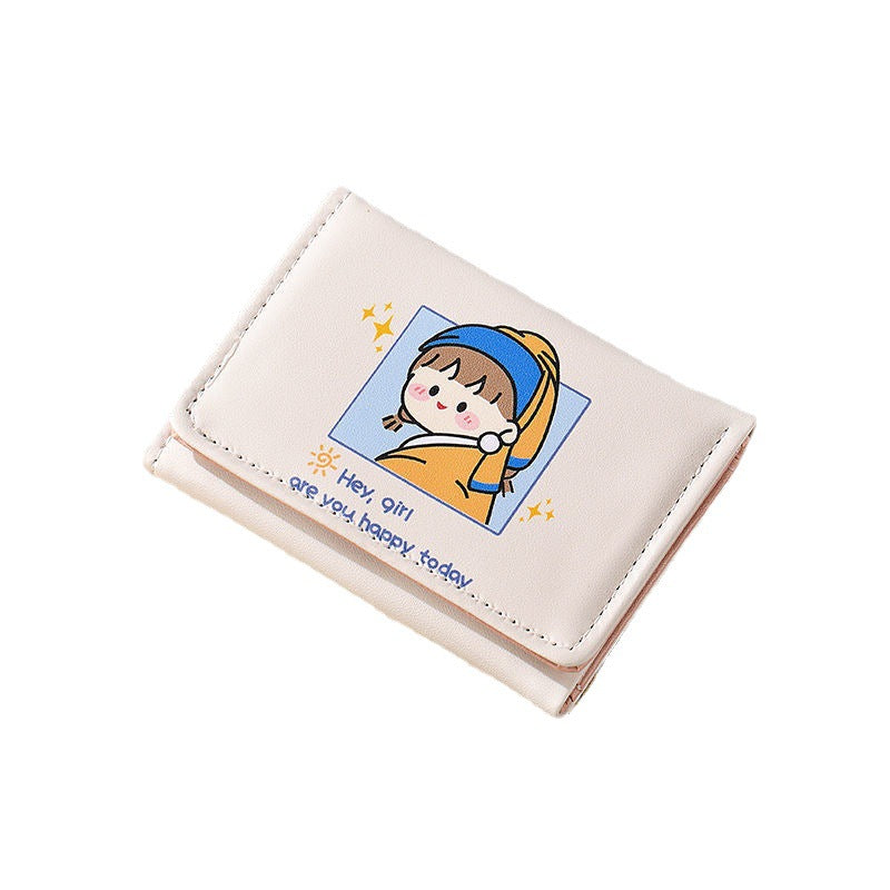 Portable Cute Large Capacity Short Change Ladies Wallets