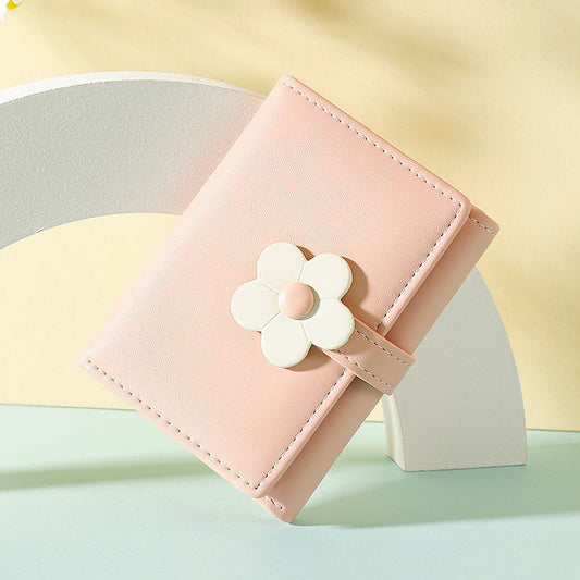 Women's Gift Short Cute Little Flower Fresh Ladies Wallets