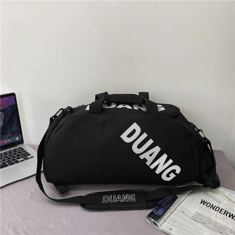 Men's Trendy Large Capacity Fitness Pu Traveling Travel Bags