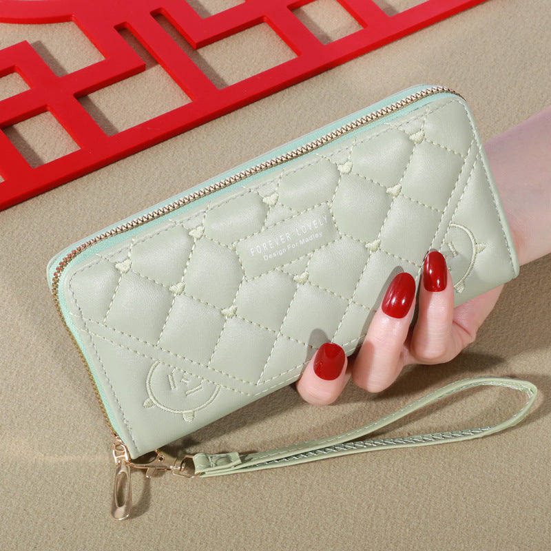 Women's Korean Style Clutch Fashion Single Zipper Ladies Wallets