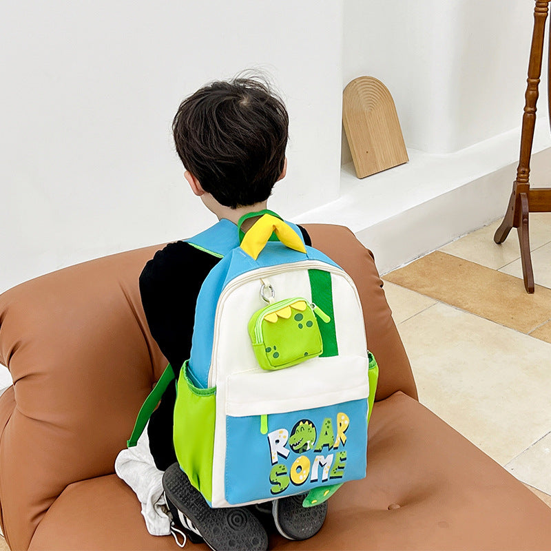 Children's Cartoon Cute Printed Boys Daily Matching Kindergarten School Bags