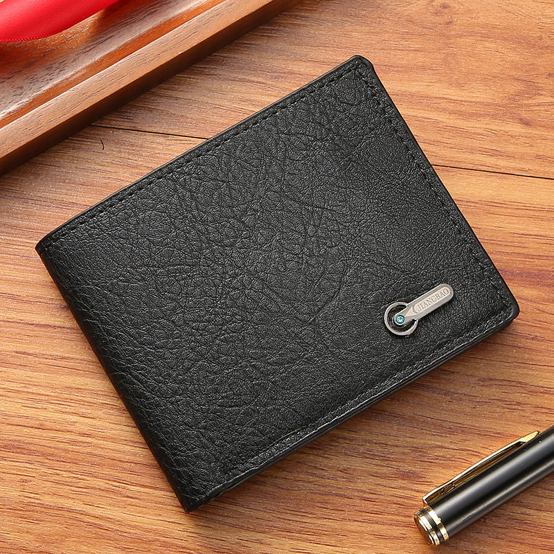 Men's Innovative Beautiful Business Short Leather Men's Wallets