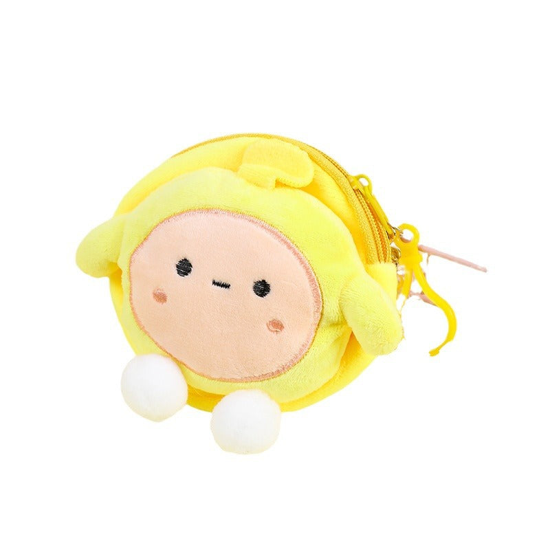 Cartoon Egg Cute Small Pendant Prize Coin Purses