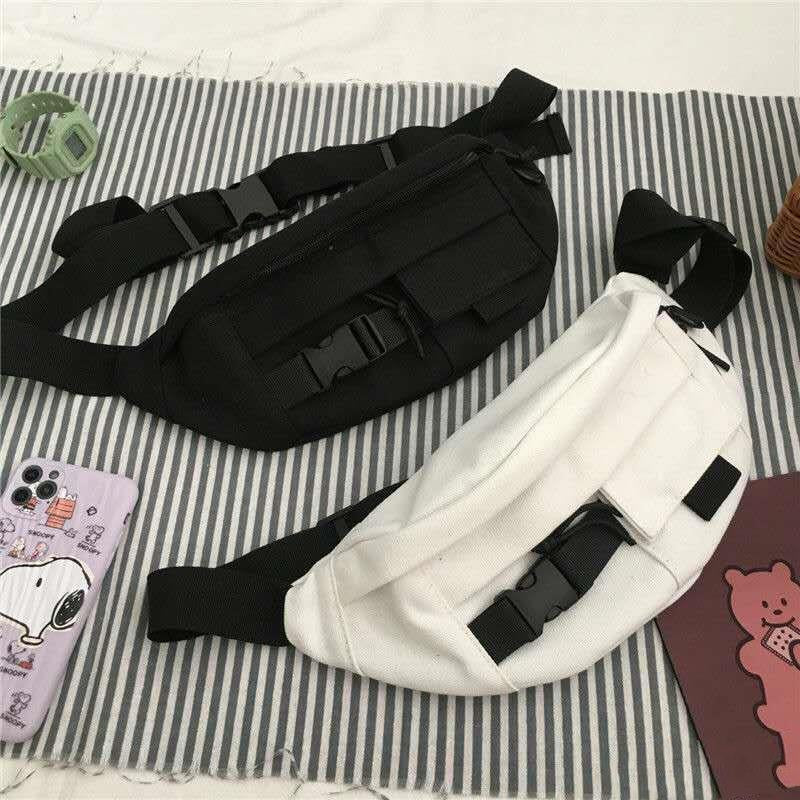 Tooling Female Korean Style Canvas Fashion Waist Packs