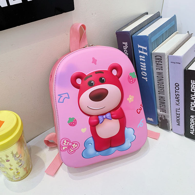 Strawberry Bear Cartoon Cute Boys Hardshell Children's Backpacks