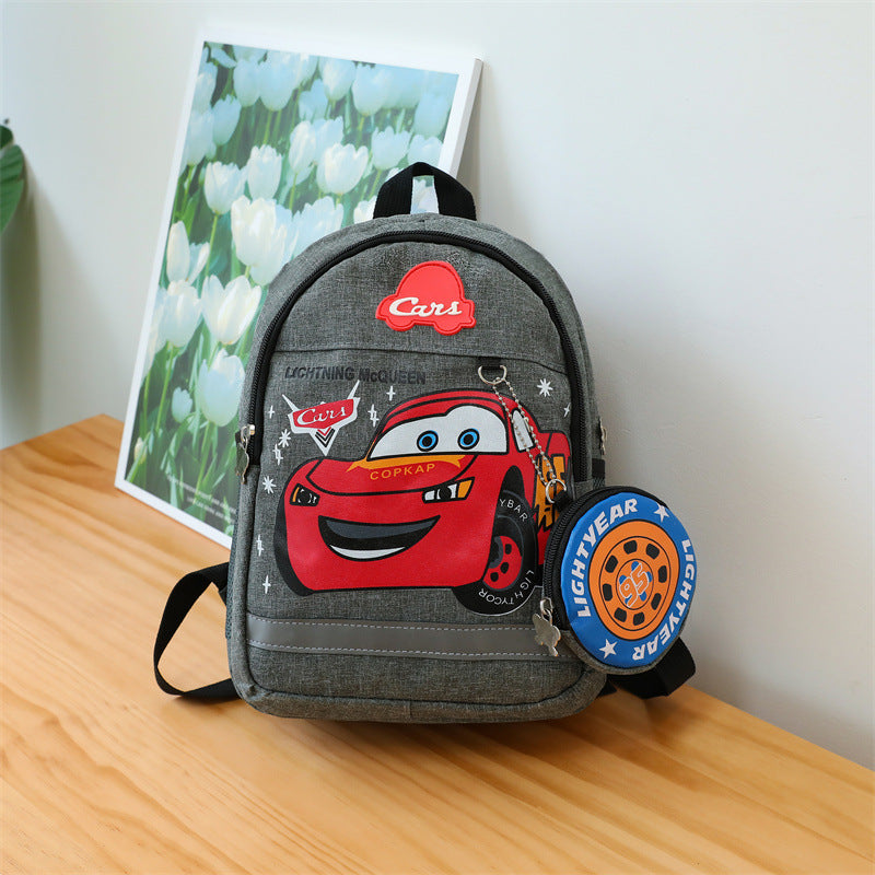 Voiture pour enfants mignon dessin animé garçon mode sacs d'école maternelle