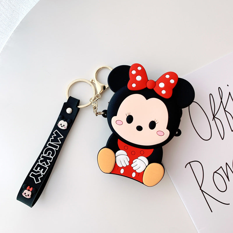 Dessin animé Mickey Minnie Silicone Couple changement porte-monnaie