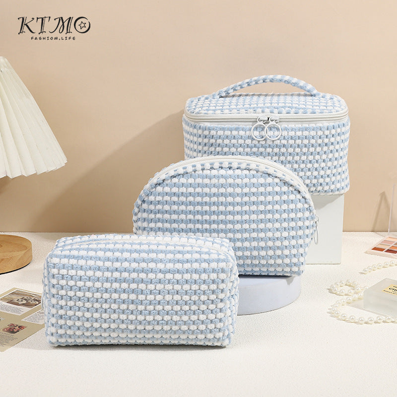 Flannel Wash Skin Care Cosmetics Storage Cosmetic Bags