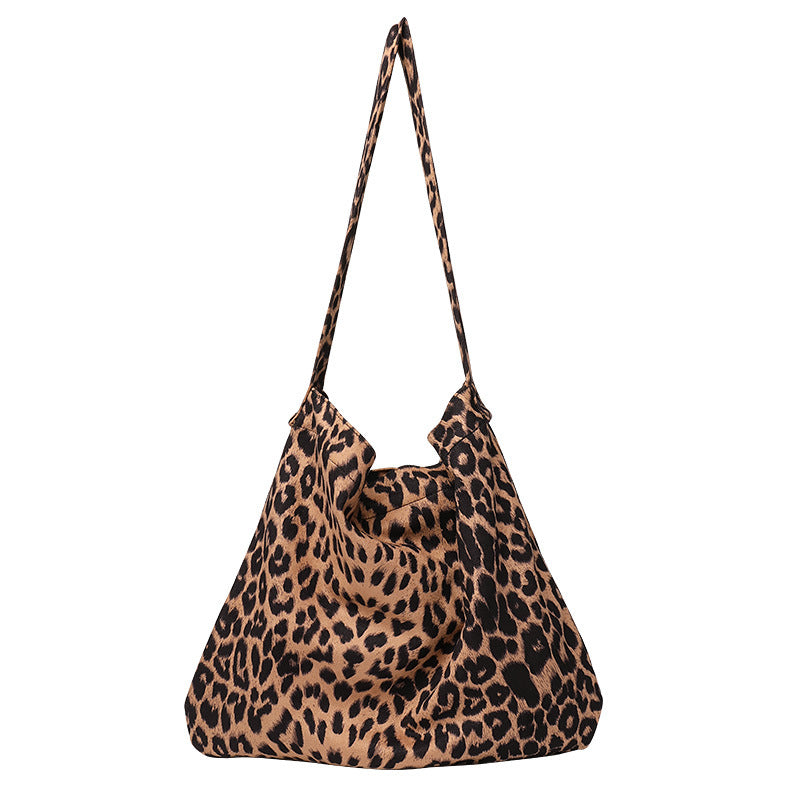 Women's Style Leisure Artistic Canvas Simple Vintage Leopard Crossbody Bags