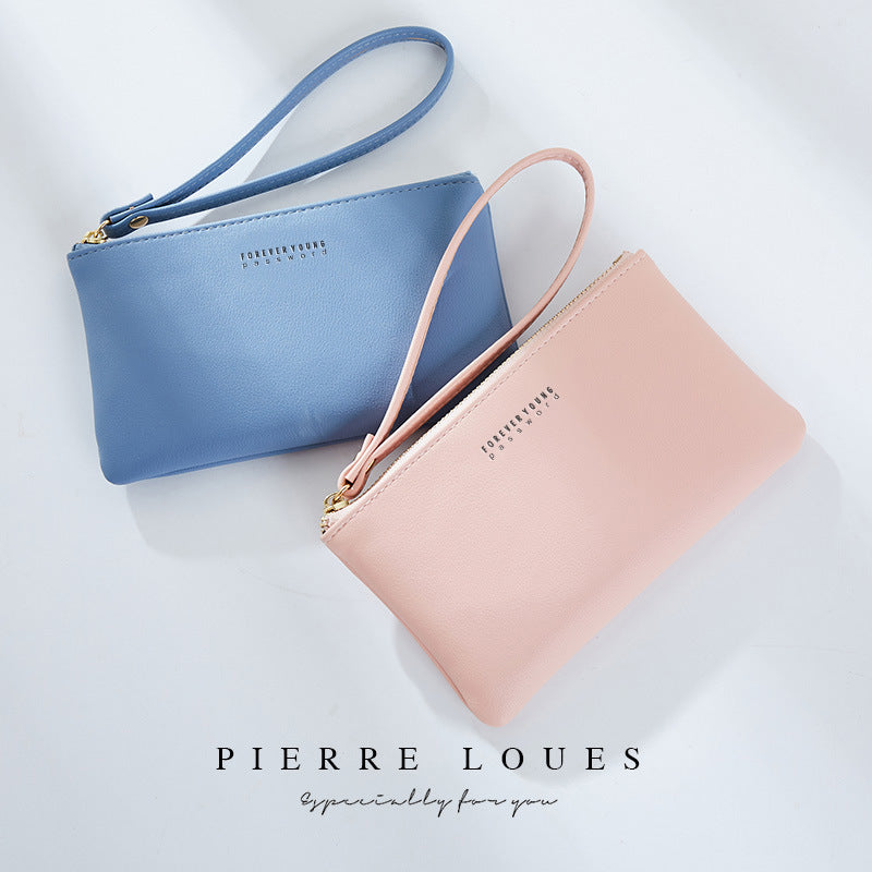 Women's Pierre Simple Small Korean Style Solid Coin Purses