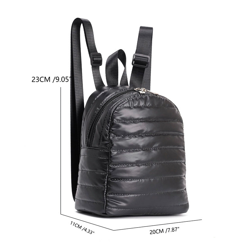 Women's Advanced Texture Large Capacity Fashion Jacket Down Backpacks