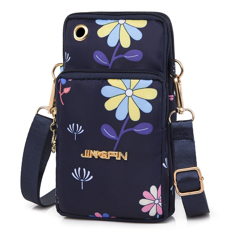 Women's Mobile Mini Summer Single Canvas Vertical Phone Bags