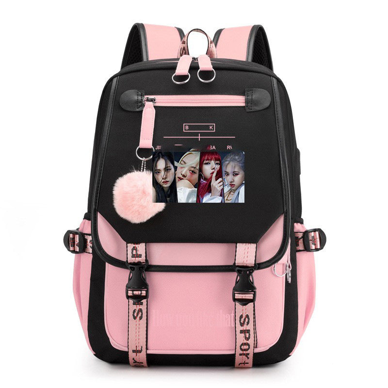 Park Kim Starry Sky Korean Style Backpacks