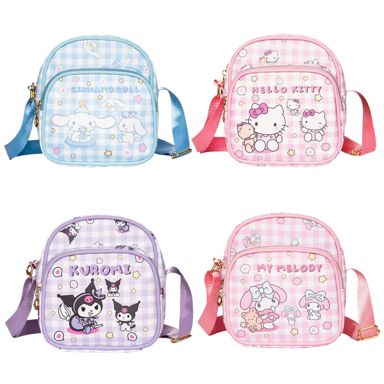 Mini sacs à bandoulière pour enfants mignons Melody Clow blanc