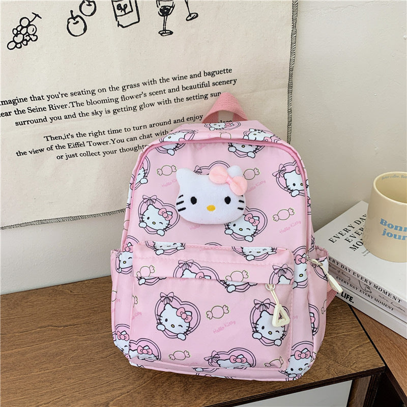 Children's Boys Cute Cartoon Large Class Portable Kindergarten School Bags