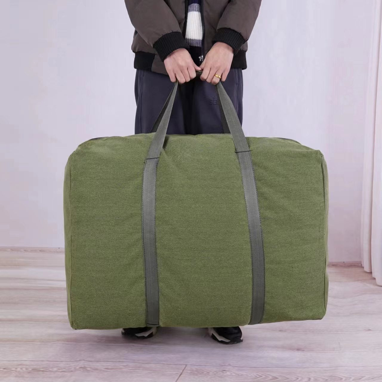 Large Thick Canvas Quilt Buggy Portable Travel Bags