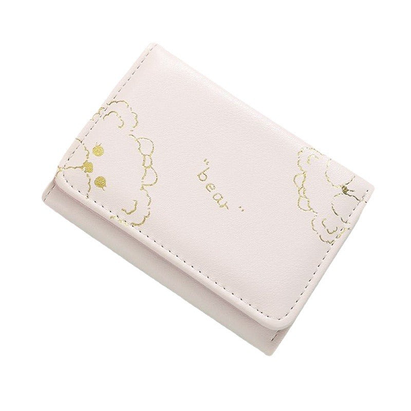 Women's Good-looking Three-fold Short Folding Integrated Multifunctional Ladies Wallets