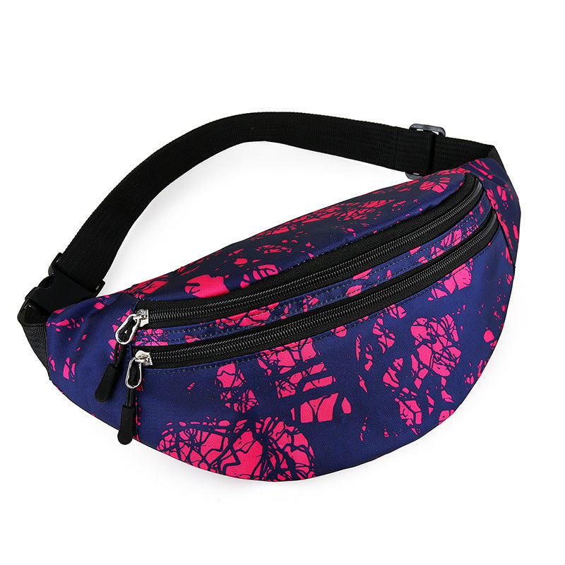 Women's Nylon Close-fitting Mobile Summer Fashion Camouflage Waist Packs