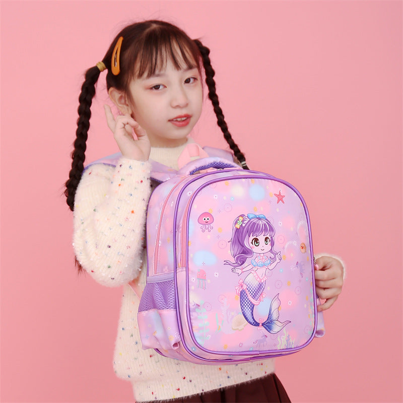 Children's Cute Cartoon Unicorn Boy Portable Burden Kindergarten School Bags