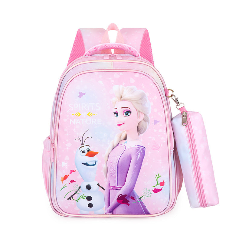 Children's Boys Primary Princess Clow Burden Reduction Elementary School Students' Schoolbags