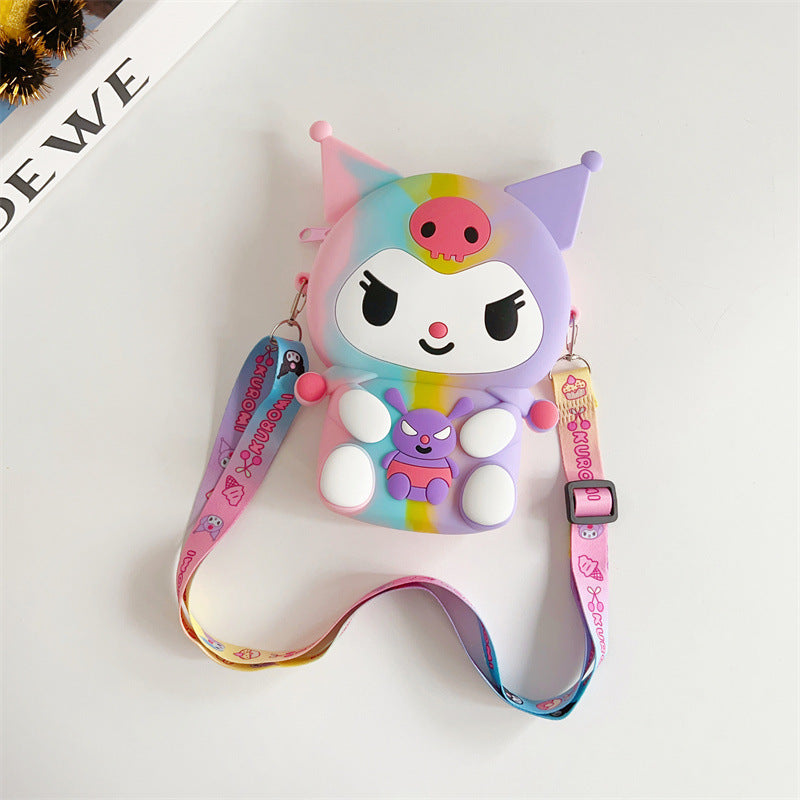 Children's Clow Cartoon Fashion Trend Play Silicone Coin Purses