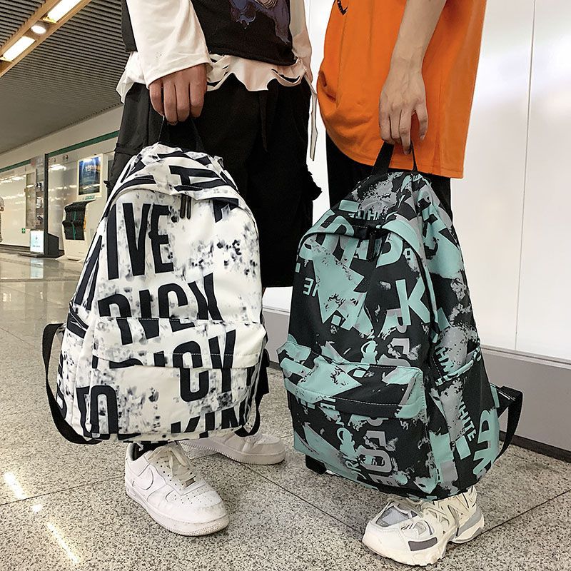 Women's & Men's Camouflage Retro Street Trendy Korean Style Backpacks