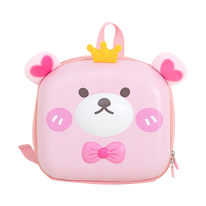 Children's Cute Cartoon Egg Shell Crown Bear Learn Children's Backpacks