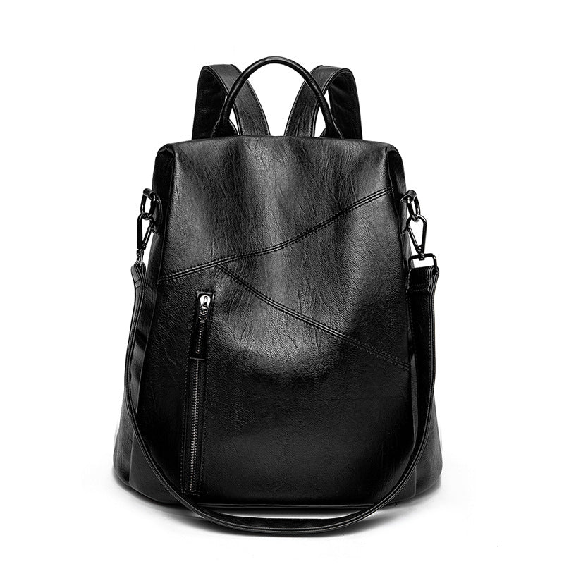 Women's Spring Stylish Versatile Stitched Cowhide Bags