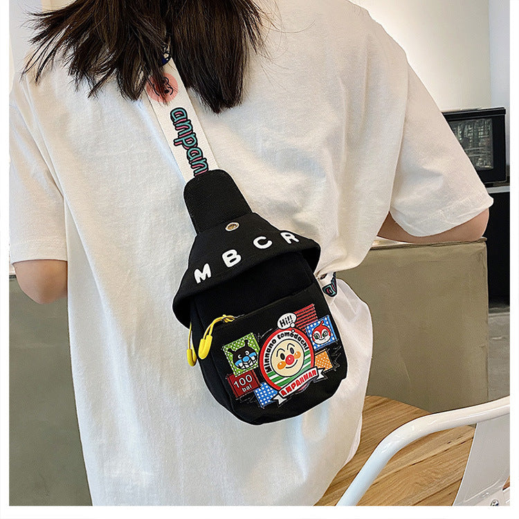 Children's Graceful Good-looking Canvas Cartoon Small Shoulder Bags