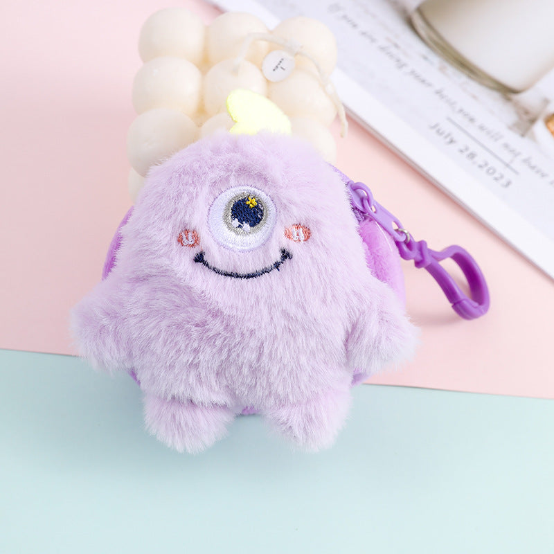 Plush Monster Pendant Storage Small Ornaments Prize Coin Purses