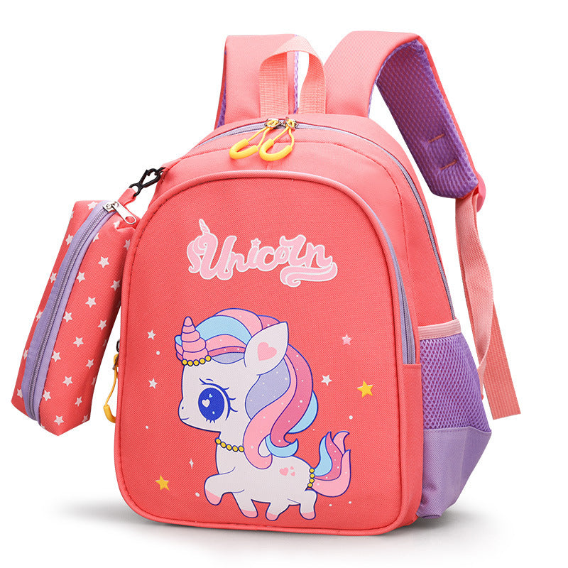 Boys Intermediate Classes Pencil Pendant Cute Backpacks