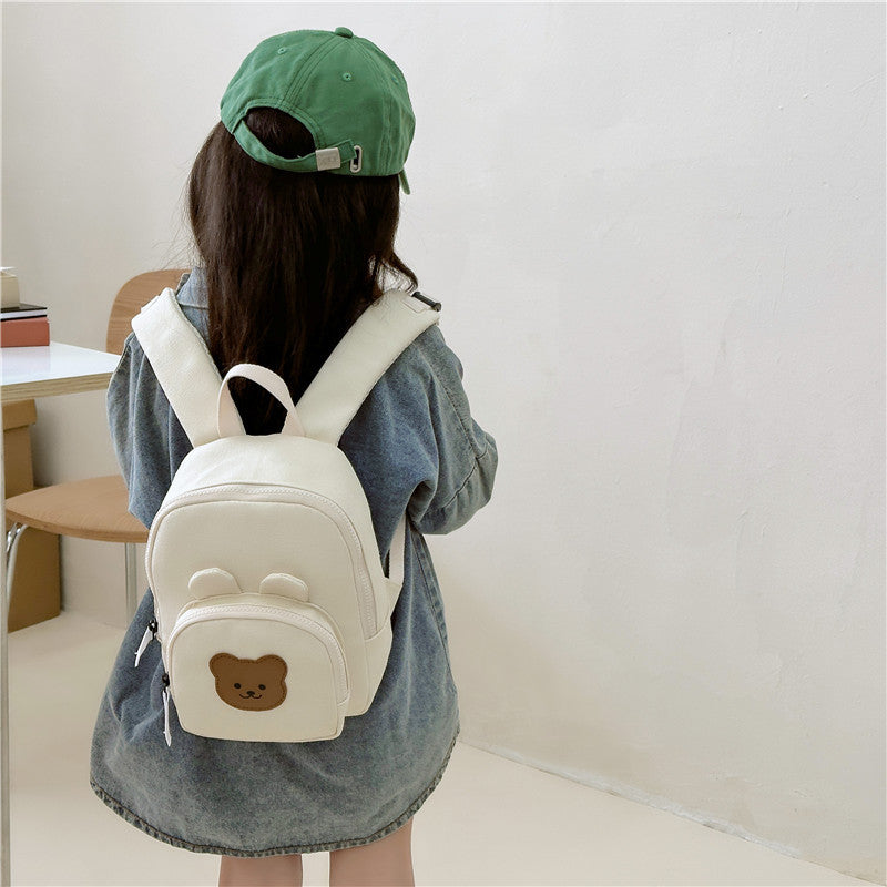 Children's Canvas Korean Style Cute Small Boys Backpacks