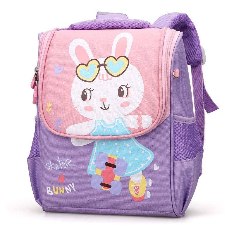 Cartoon Canvas Large Capacity Waterproof Space Kindergarten School Bags