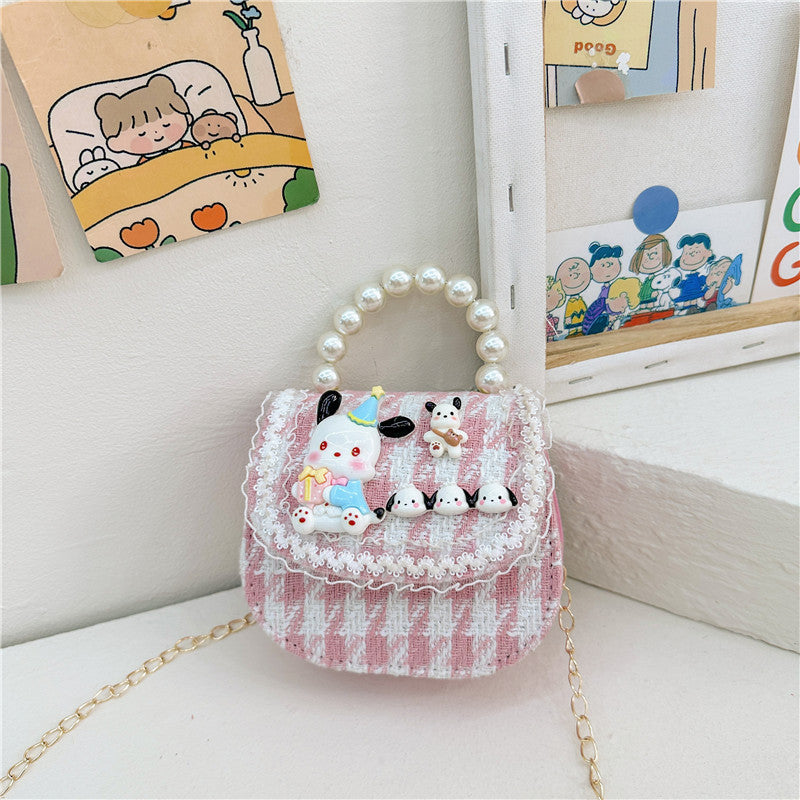 Children's Innovative Beautiful Pearl Cute Cartoon Children's Shoulder Bags