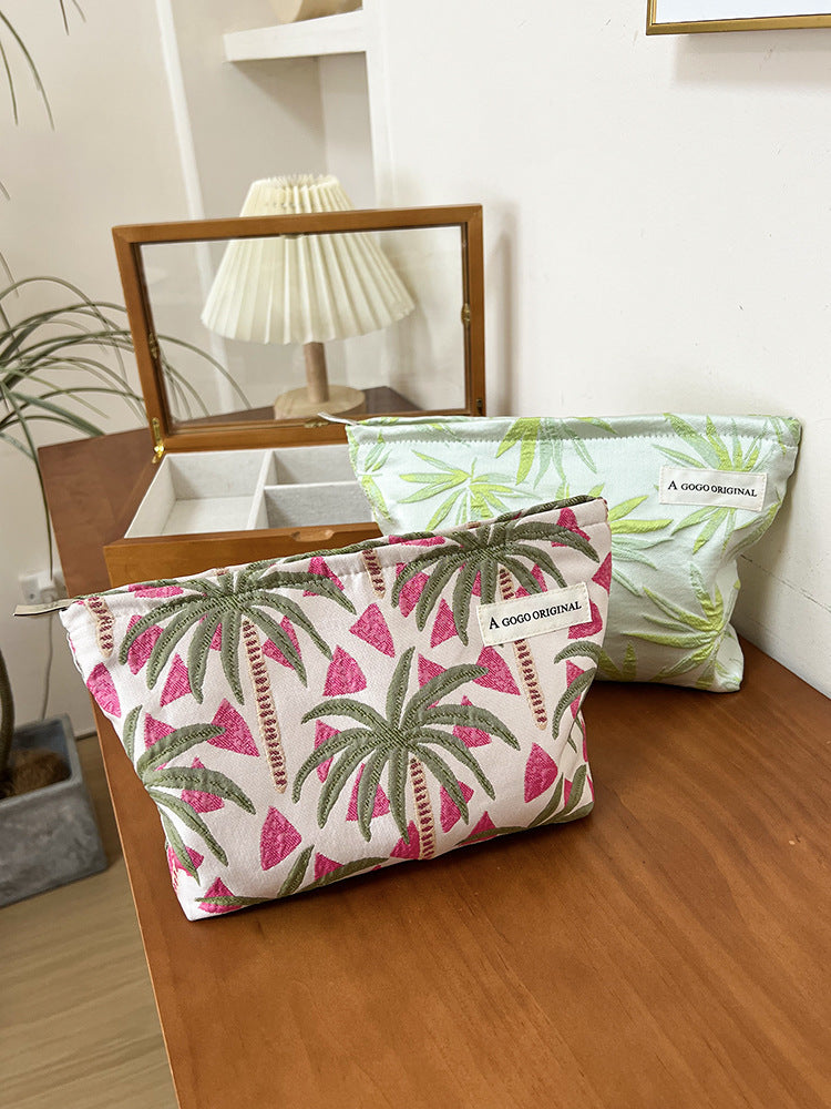 Coconut Tree Beach Buggy Portable Toiletry Cosmetic Bags