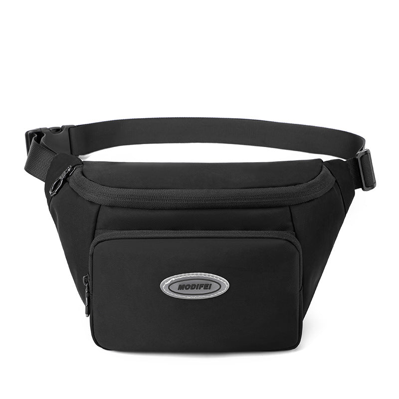 Women's Fashion Nylon Cloth Simple Solid Color Waist Packs